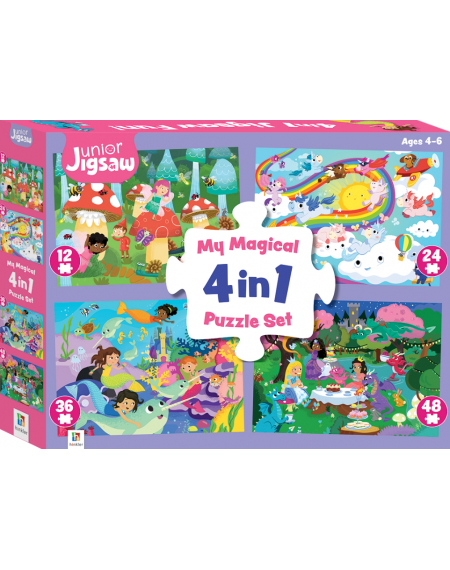 Jr Jigsaw - My Magical 4 in 1 Puzzle Set