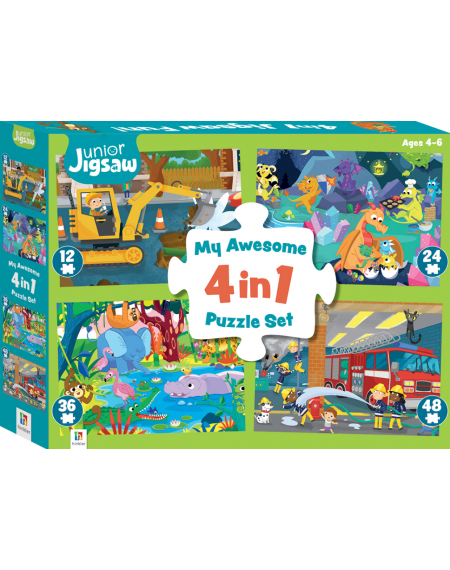 Jr Jigsaw - My Awesome 4 in 1 Puzzle Set