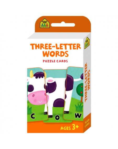 School Zone Three-Letter Words Puzzle Cards
