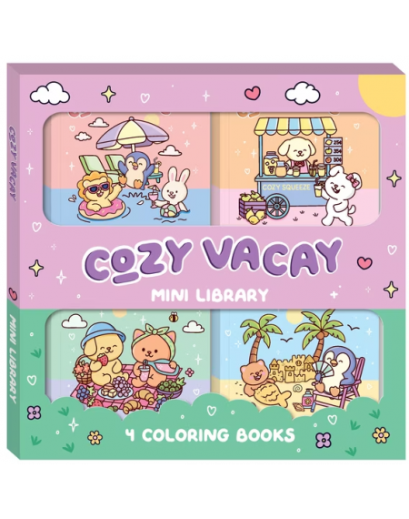 Cosy Coloring Mini Library 4-Pack