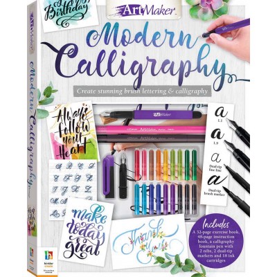 calligraphy master class book, pen & ink kit