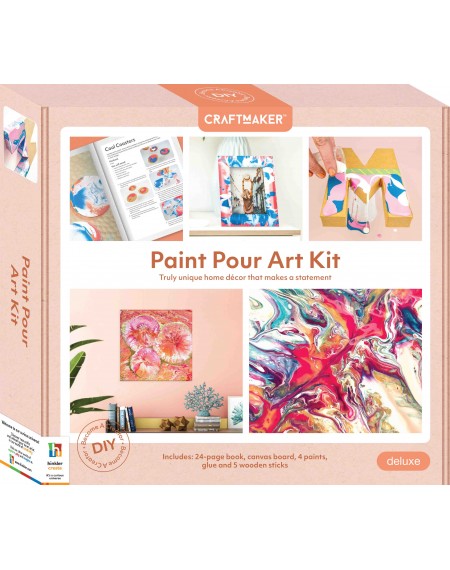 Craft Maker Deluxe Paint Pour Art Kit