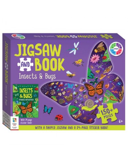 Jigsaw and Book: Insects and Bugs (US edition)