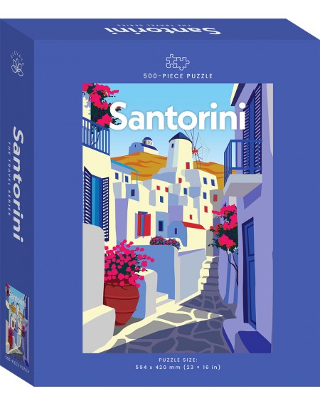 The Travel Series 500pc Jigsaw: Santorini