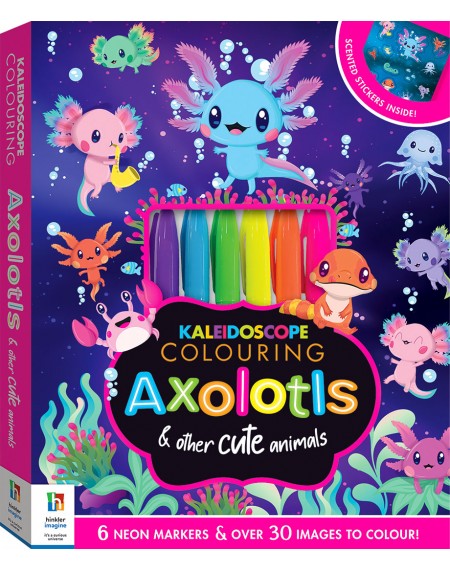 Kaleidoscope Colouring Kit: Axolotls