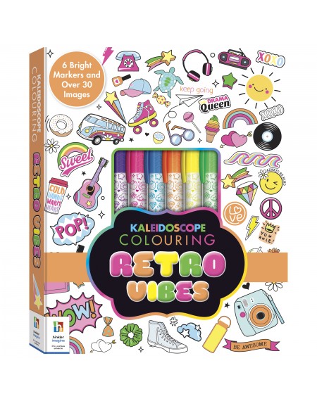 Kaleidoscope Colouring Kit Retro Vibes