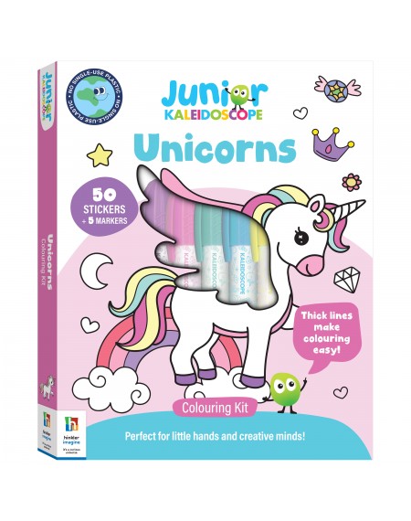 Junior Kaleidoscope Colouring Kit : Unicorns