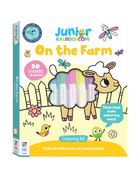 Junior Kaleidoscope Colouring Kit : On the Farm