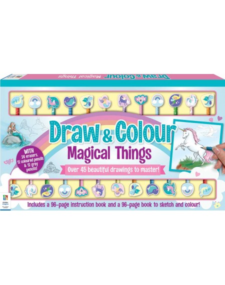 Draw and Colour Magical Things 24-Pencil Set