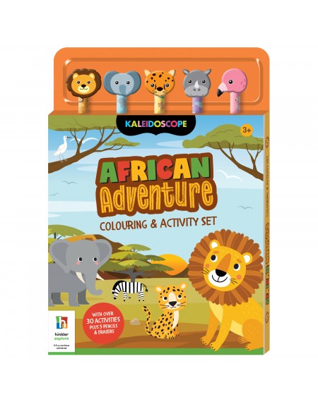 5 pencil set : African Adventure Colouring & Activity Set