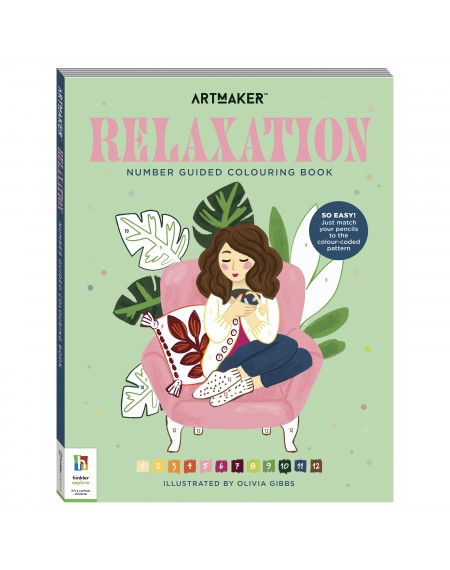 Number Guided Colouring Book: Relaxation