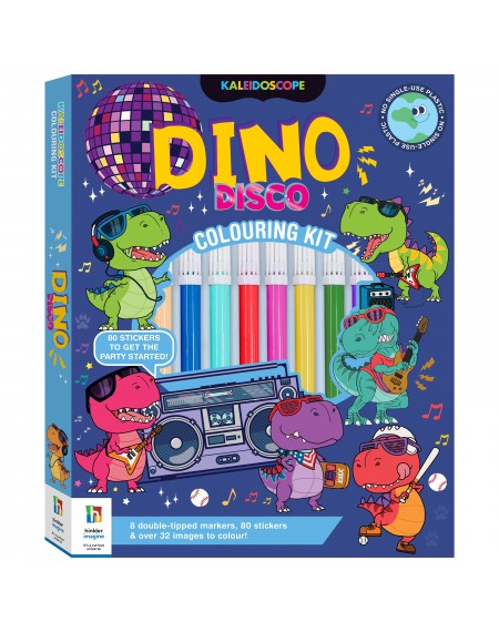 Kaleidoscope Dino Disco Colouring Kit