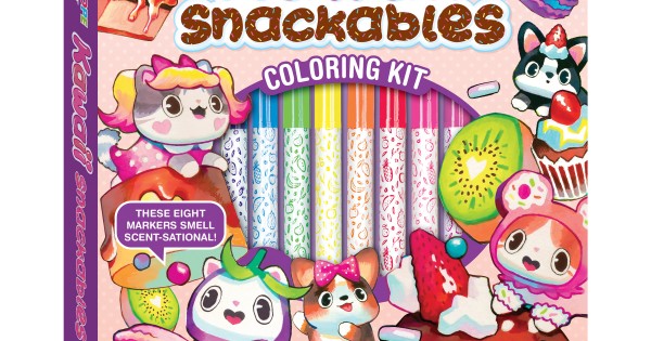 kaleidoscope kawaii snackables coloring book kit, Five Below