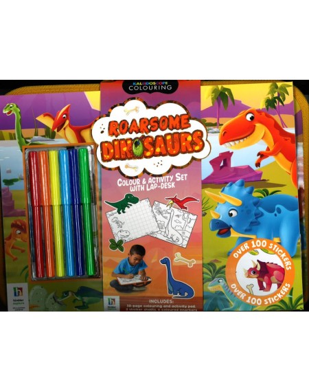 Roarsome Dinosaurs Colouring Set with Lap Desk