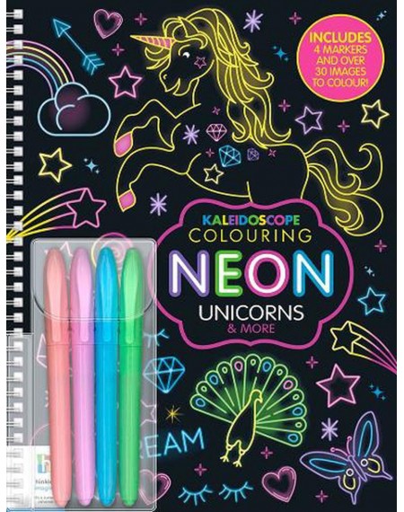 Kaleidoscope Colouring Neon Unicorns and More