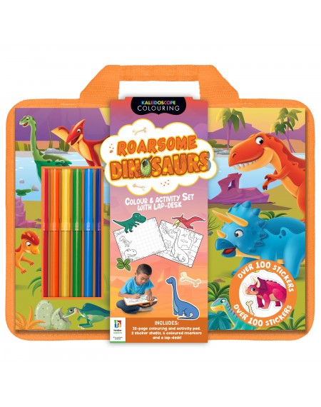 Roarsome Dinosaurs Colouring Set with Lap Desk