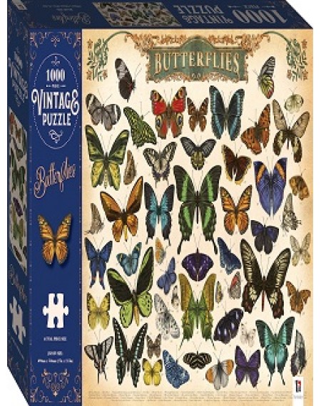 1000 Piece Vintage Puzzles : Butterflies