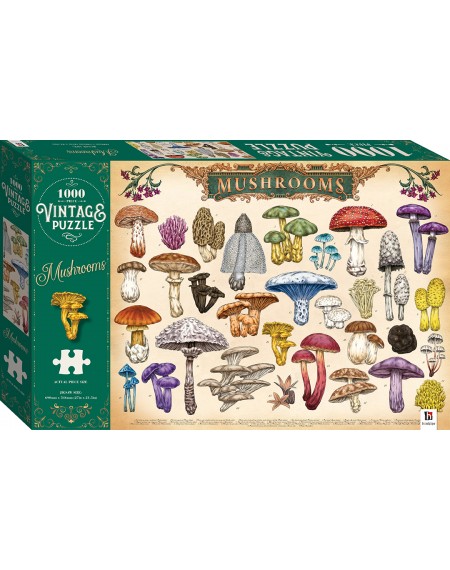 1000 Piece Vintage Jigsaw Puzzle : Mushrooms