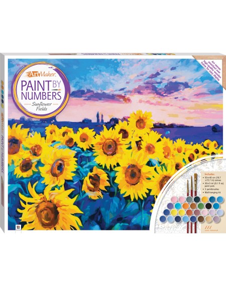 Paint by Numbers Canvas: Sunflower Fields