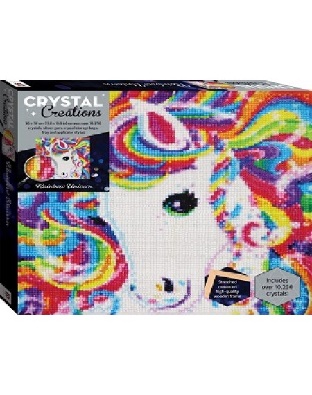 Crystal Creations Canvas : Rainbow Unicorn (medium)