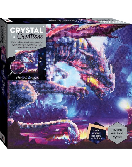 Crystal Creations Canvas: Vibrant Dragon (M)