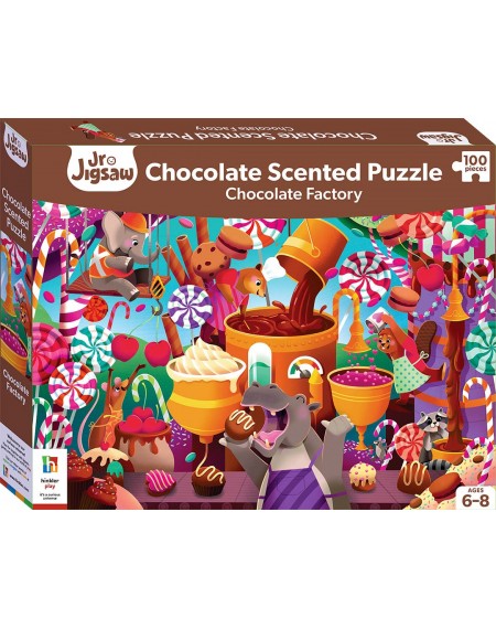 Junior Jigsaw 100pc Chocolate Scented: Chocolate Factory