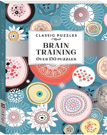Classic Puzzles :Brain Training Blue Abstract Flora