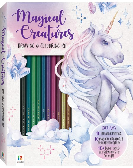 Magical Creatures Colouring And Drawing Kit