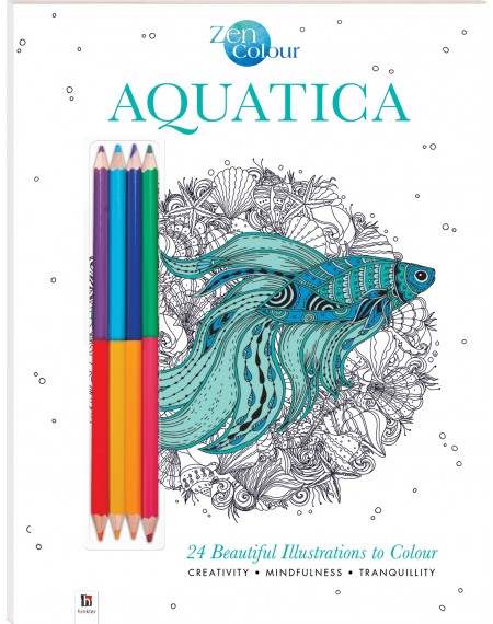 Zen Colour with Pencils: Aquatica