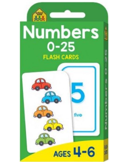 School Zone Numbers 0-25 Flash Cards (new cover)