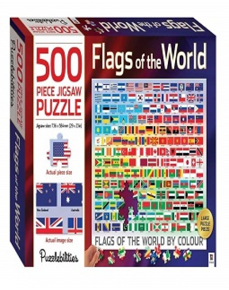 Puzzlbilities 500 Piece Jigsaw Flags of the World
