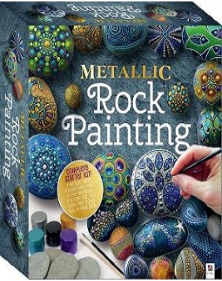 Metallic Rock Painting Tuck Box