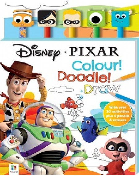 Disney Pixar 5-Pencil and Eraser Set