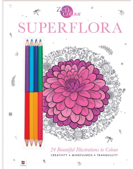 Zen Colour with Pencils: Superflora