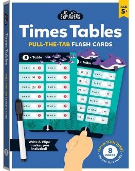 Junior Explorers Pull & Learn Flashcards Times Tables