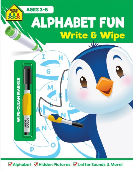 School Zone Write and Wipe: Alphabet Fun