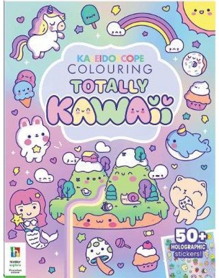Kaleidoscope Sticker Colouring: Totally Kawaii