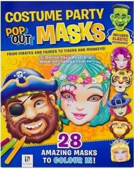 Costume Party Pop Out Masks