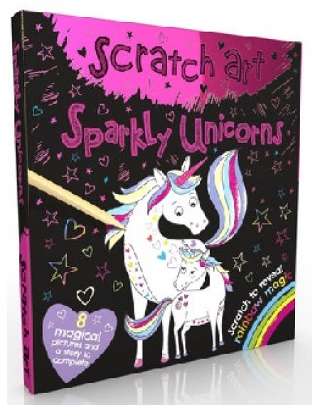 Scratch Art Fun Mini Sparkly Unicorns