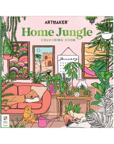 Art Maker Home Jungle Colouring Book