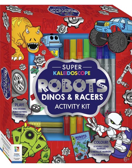 Super Kaleidoscope Colouring : Robots, Dinos and Racers