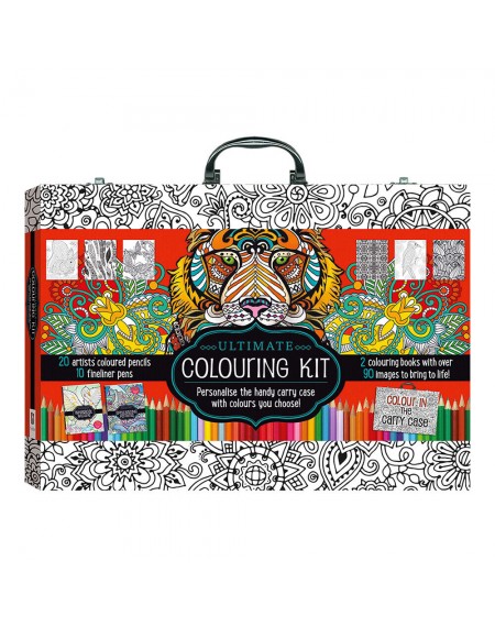 Ultimate Colouring Carry Case: Animals and Patterns