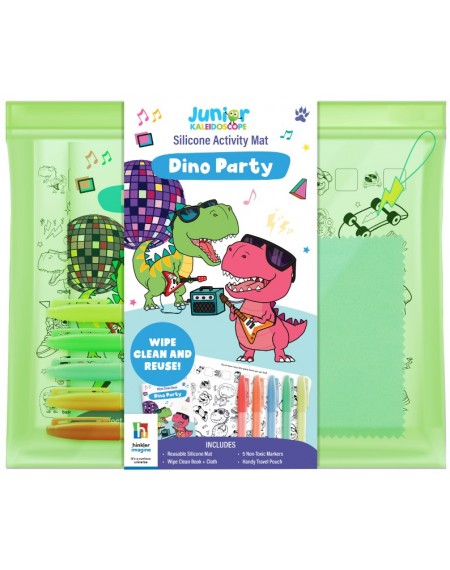 Junior Kaleidoscope  Silicone Games Mat - Dino Party