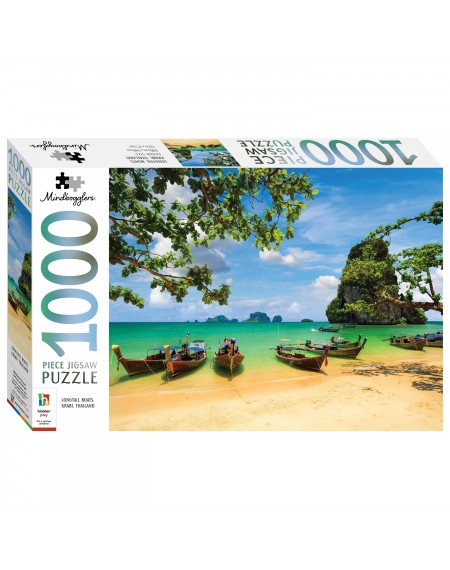 Mindbogglers 1000pc Jigsaw Longtail Boats Krabi Thailand