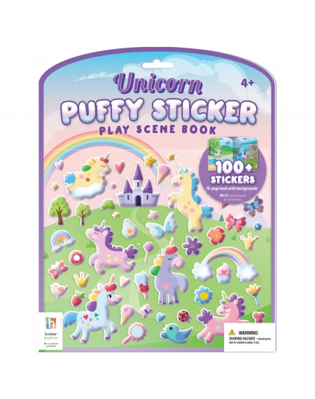 Unicorn Puffy Sticker Play Scene Book