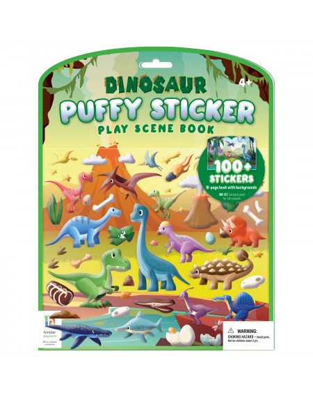Dinosaurs Puffy Sticker Play Scene Book