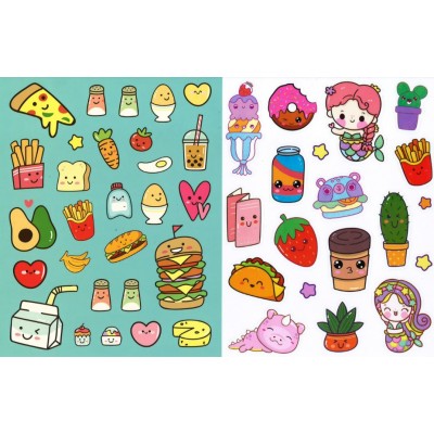 48 pc. Adorable Sanrio Sticker Collection, Journal Stickers, Kawaii  Stickers