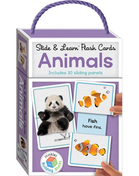 Building Blocks Slide & Learn Flash Cards Animals