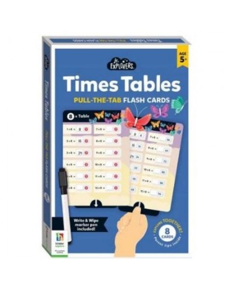 Junior Explorers Times Tables Pull-the-Tab Flash Cards 2024