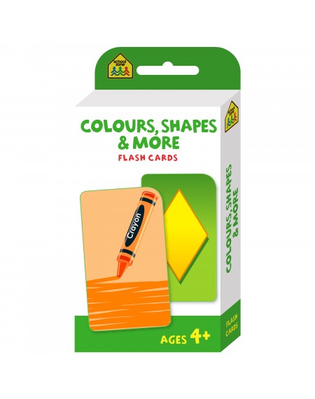 School Zone Colours Shapes & More Flash Cards